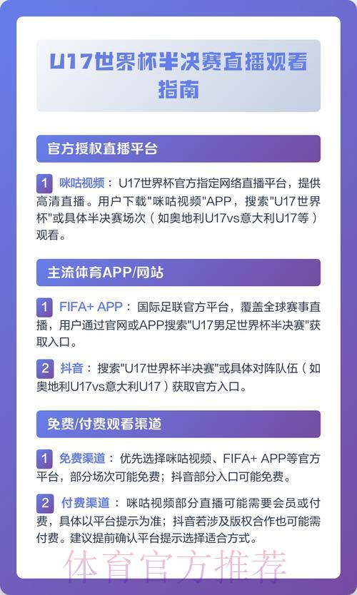 世界杯赛事直播平台全攻略：观看技巧与实用指南